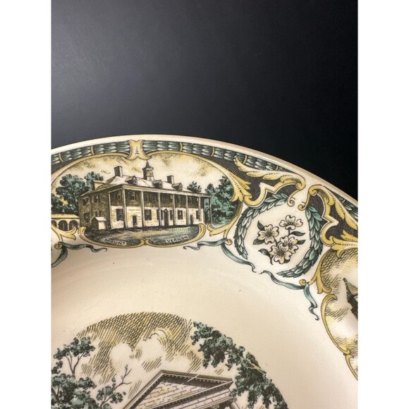 Vintage Virginia State Capitol Souvenir Plate 7.25" Capesco - Picture 4 of 10